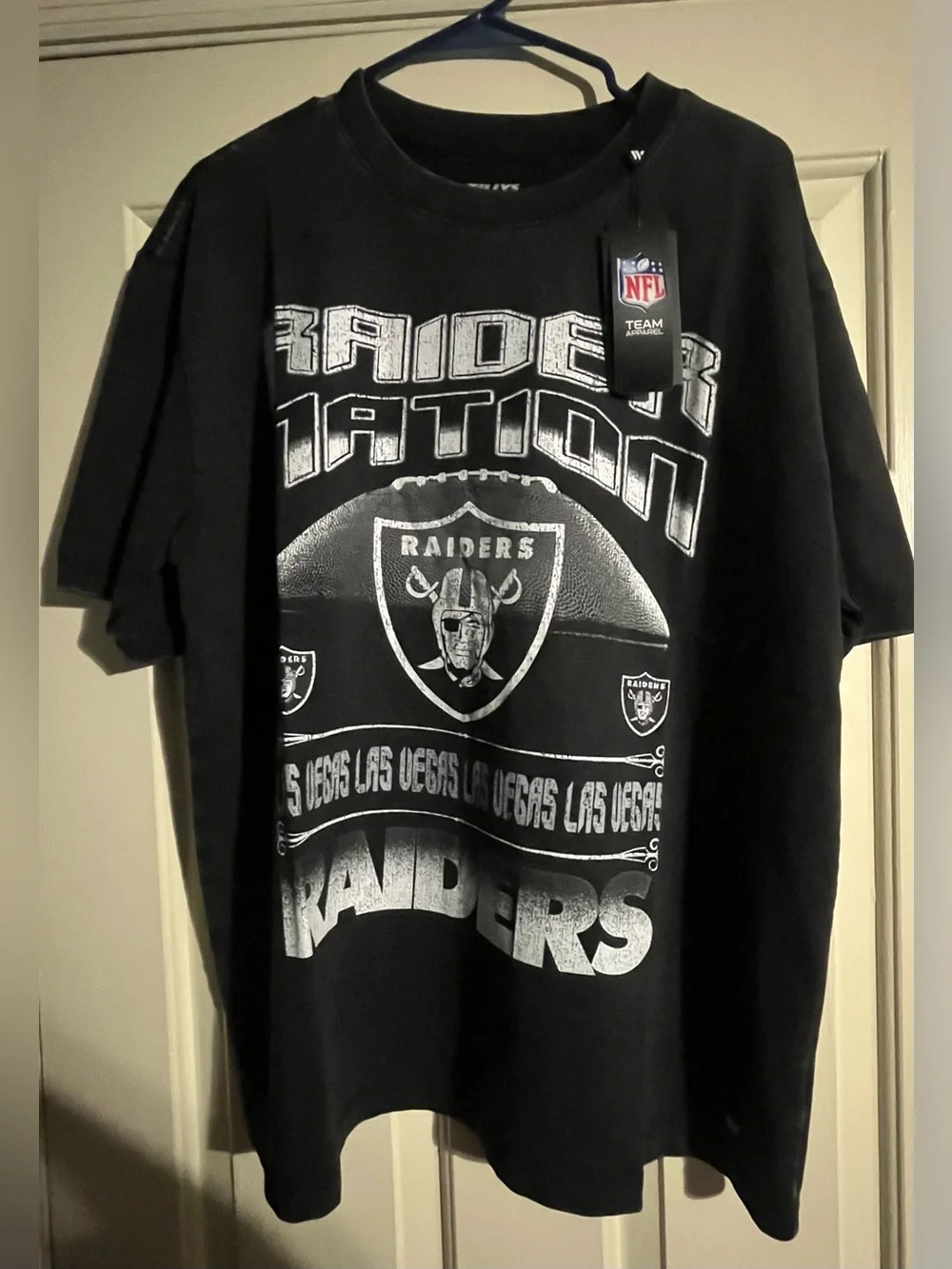 Raiders Nation Graphic Tee - Black Vintage Wash